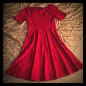 ASOS red skater dress